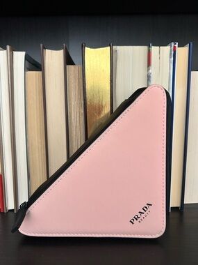 PRADA Beauty Pink Triangle Pouch